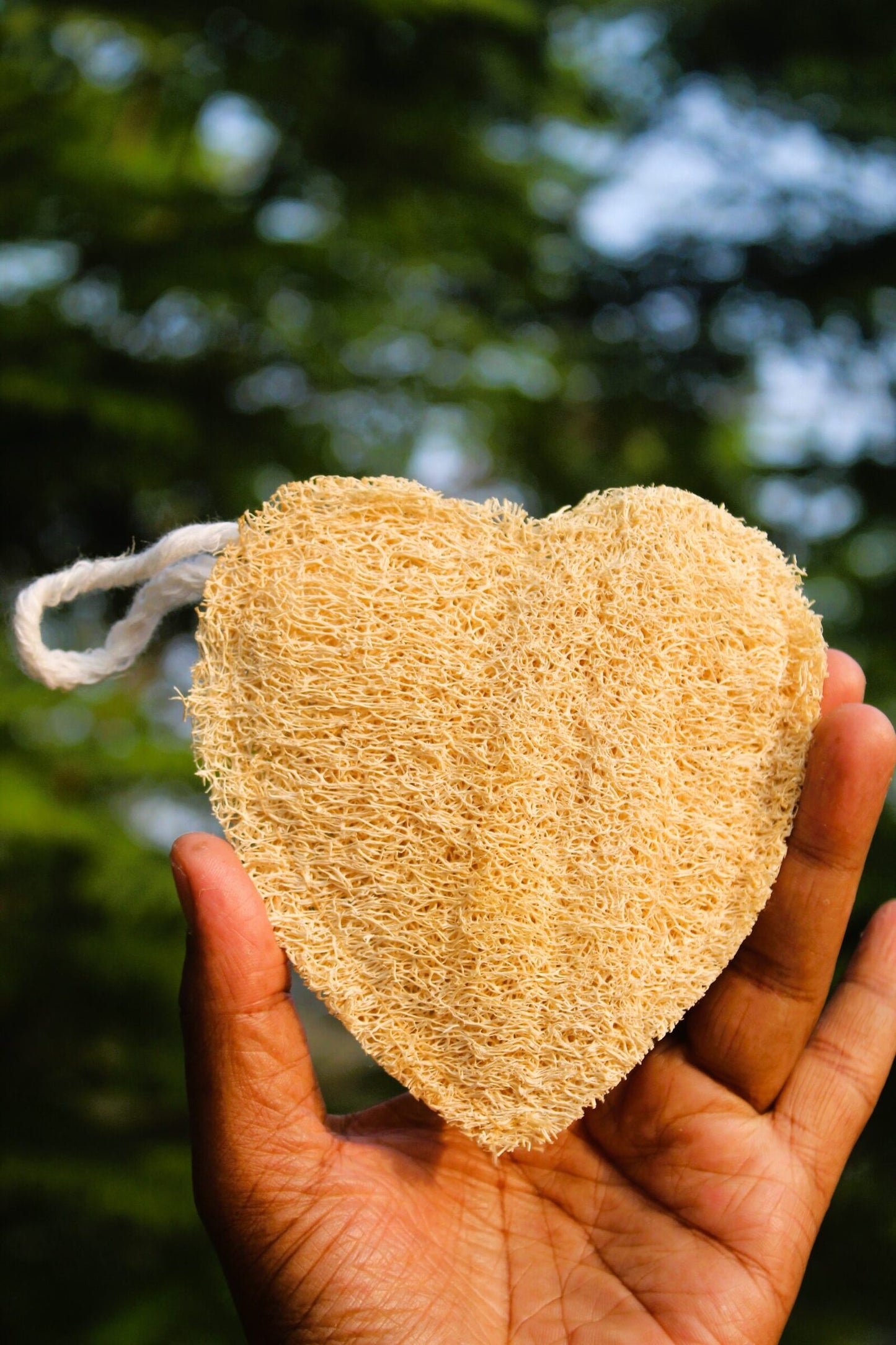 dinya heart shape natural loofah