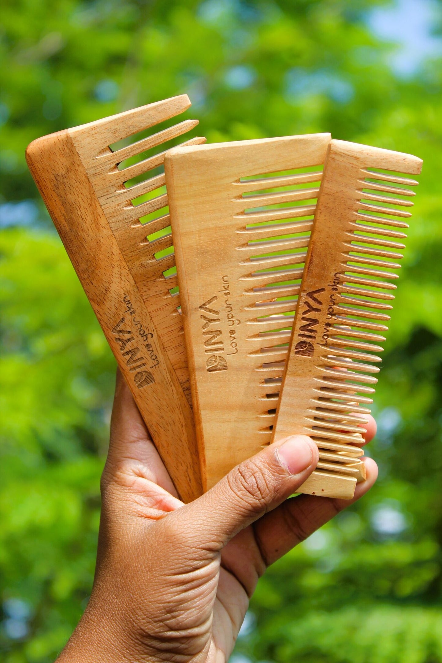 Dinya wide large small baby neem comb