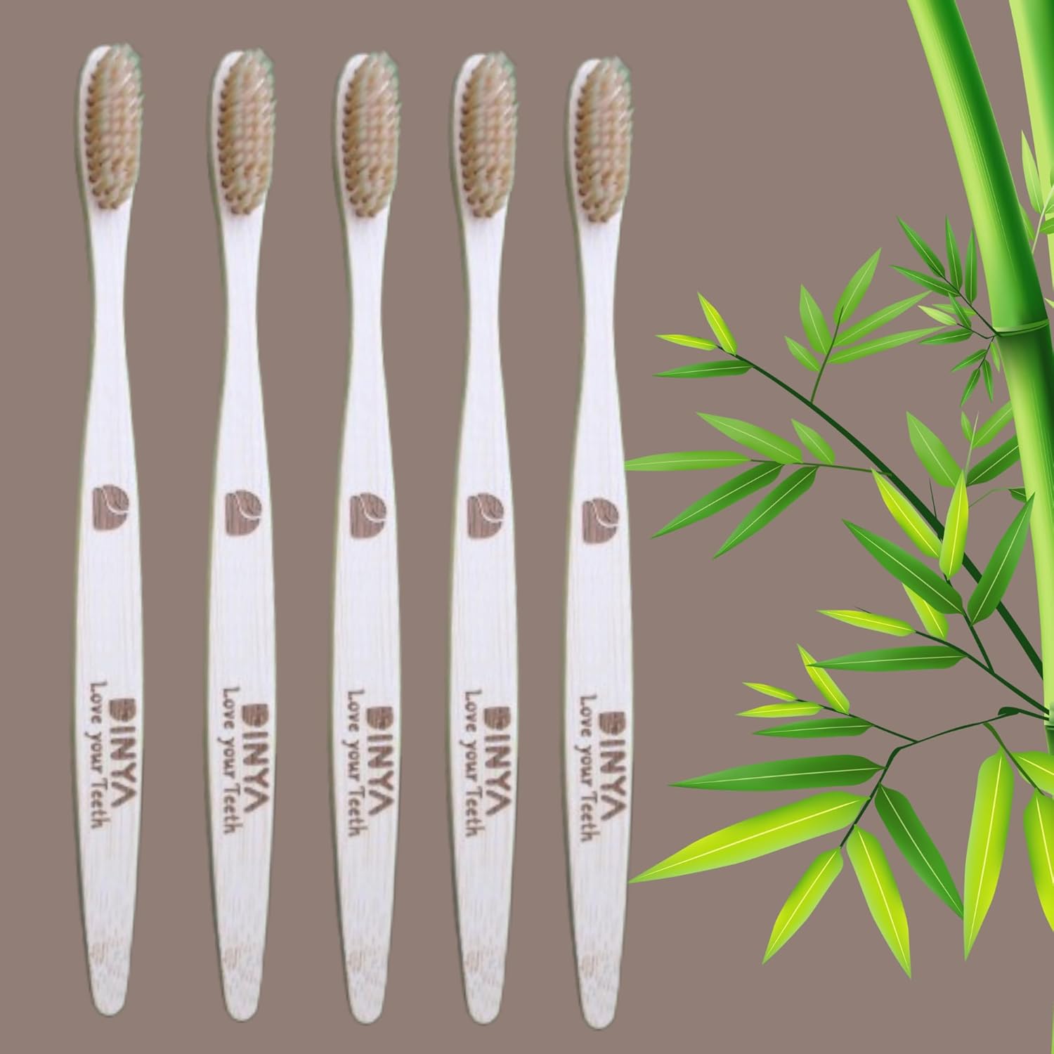 Dinya sandal bamboo toothbrush